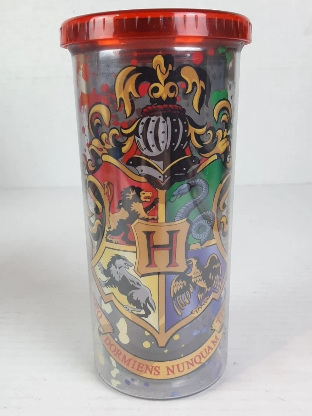 🛍Harry Potter Traveler Tumbler Hogwarts Crest 20oz. with Lid by Silver Buffalo